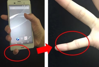 Smart phone pinky